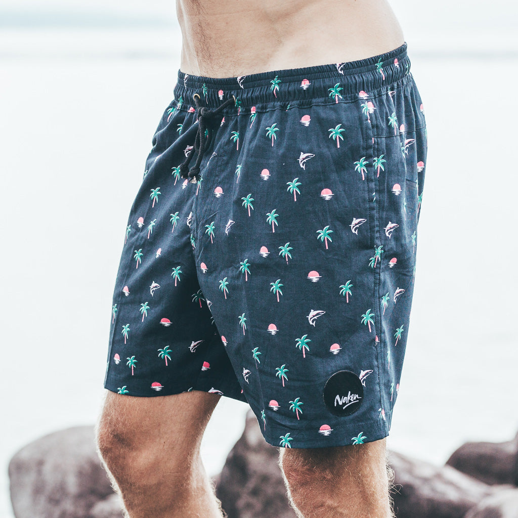 Shorts palm beach shark palm tree