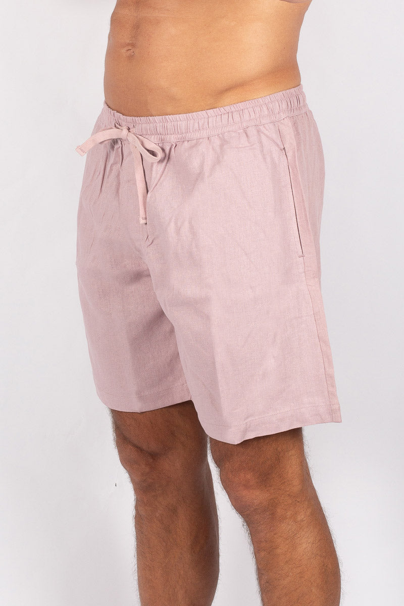 LINEN SHORTS | rosewood