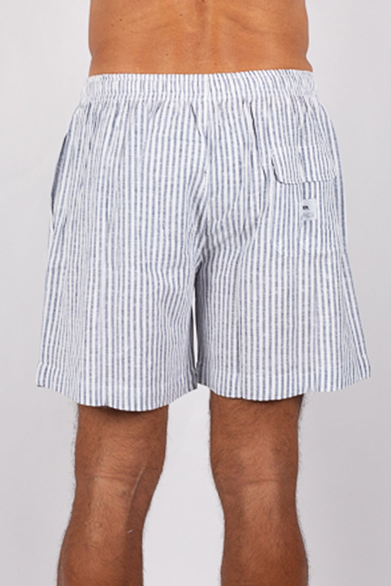LINEN SHORTS | small stripes