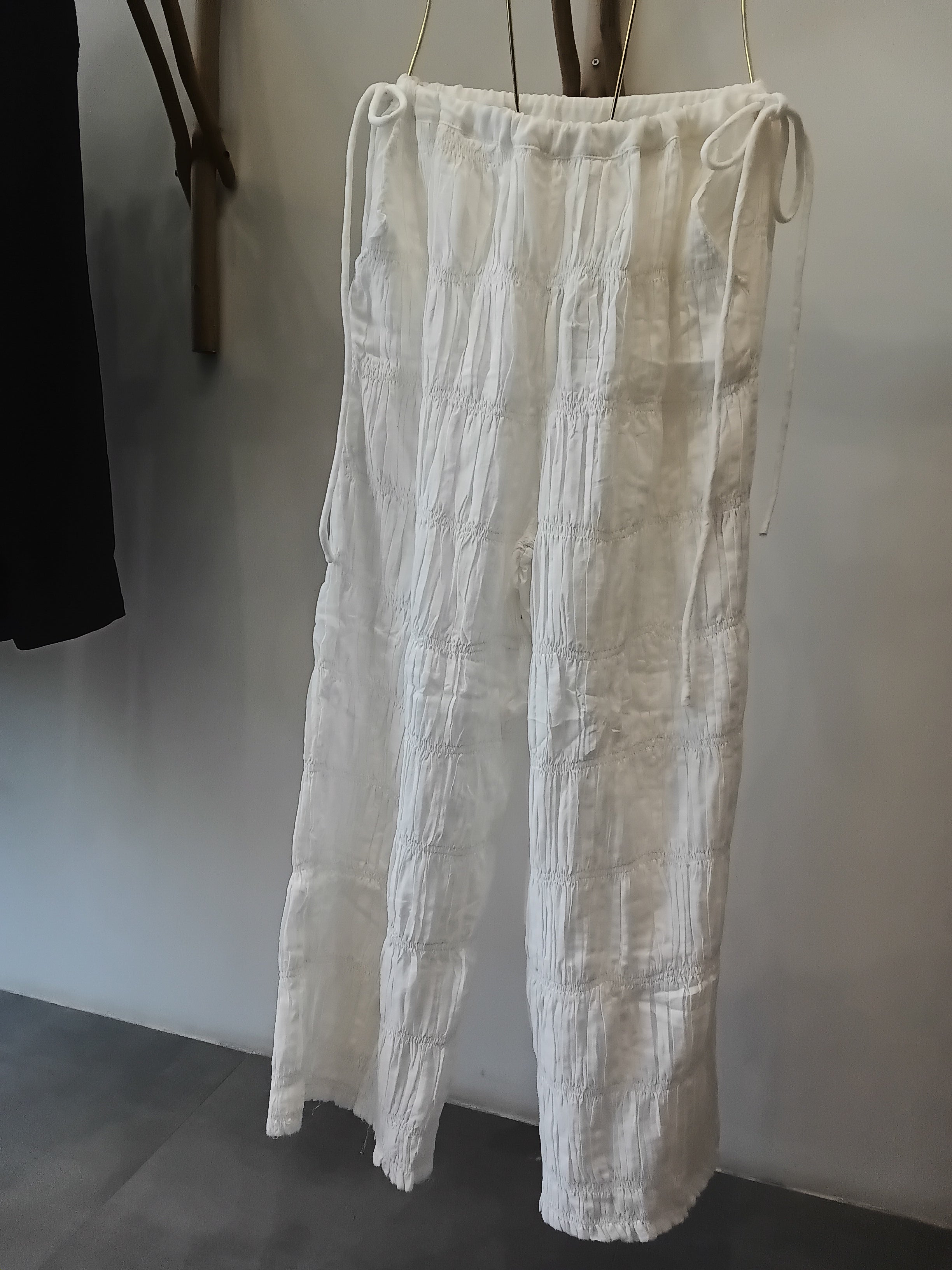 MORAN CLOUD TIE PANTS  | off white