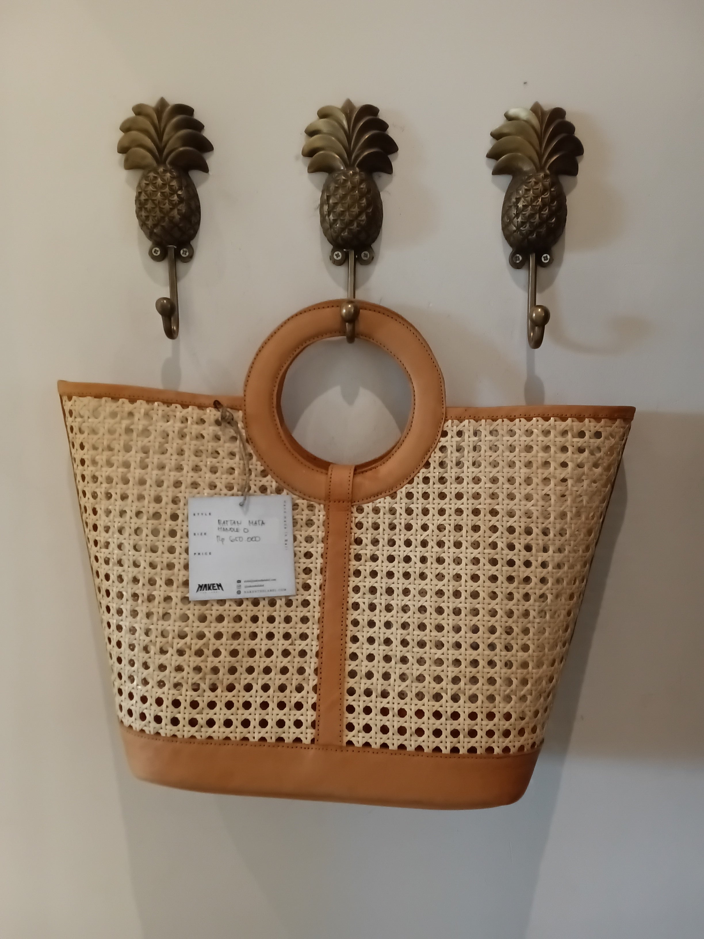 RATTAN MATA BAG HANDLE O