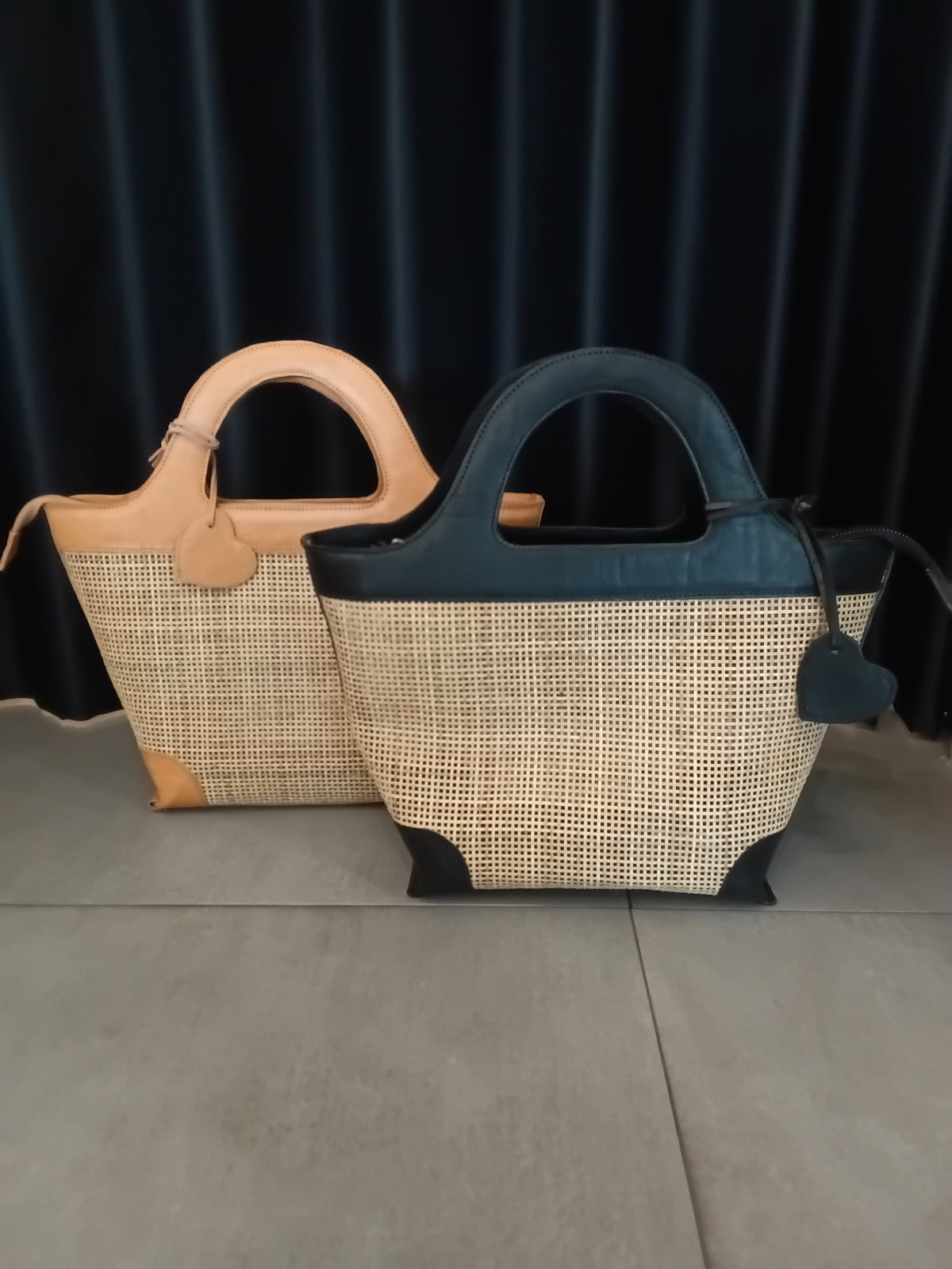 RATTAN HEART BAG