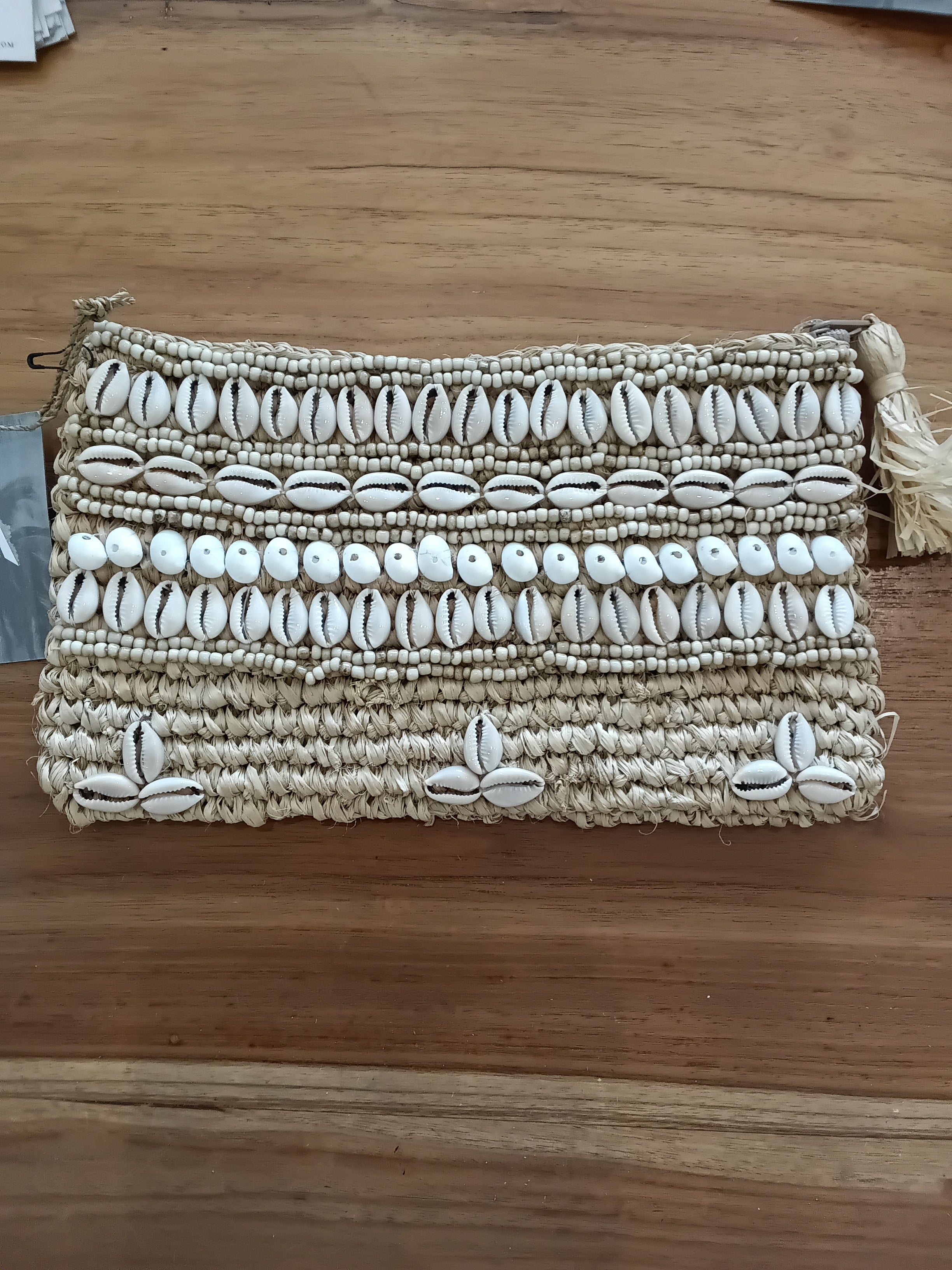 WALLET  RAFIA SHELL