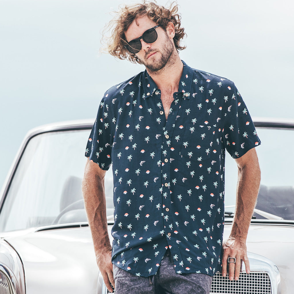 Cruz button up shirt Palm Beach