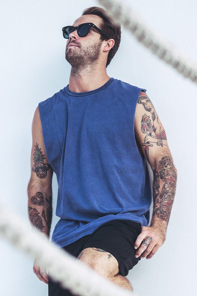 EVERYDAY MUSCLE | navy  wash