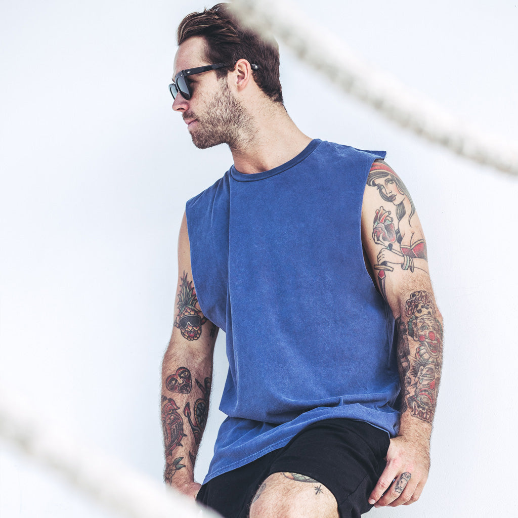 EVERYDAY MUSCLE | navy  wash