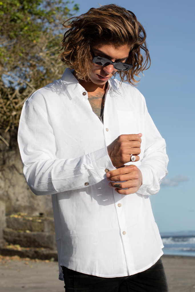 FUJI SHIRT LONG SLEEVE | white