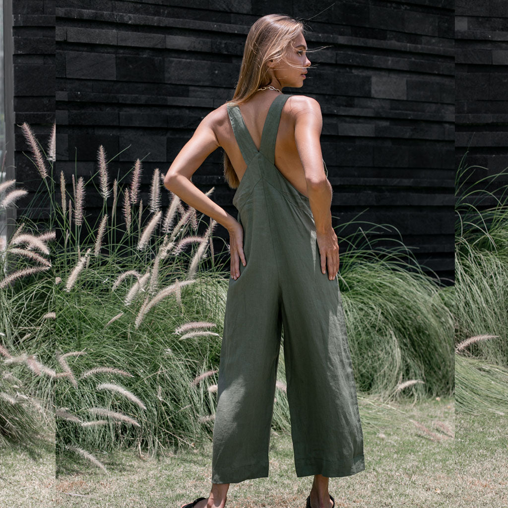 LONG JUMPSUIT | khaki