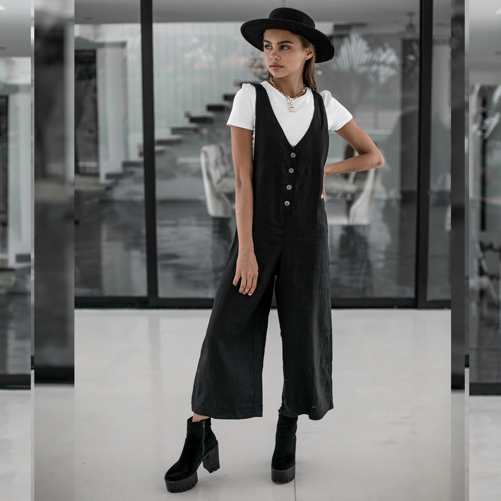 LONG JUMPSUIT | black