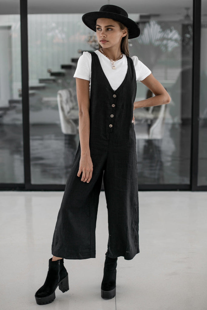 LONG JUMPSUIT | black