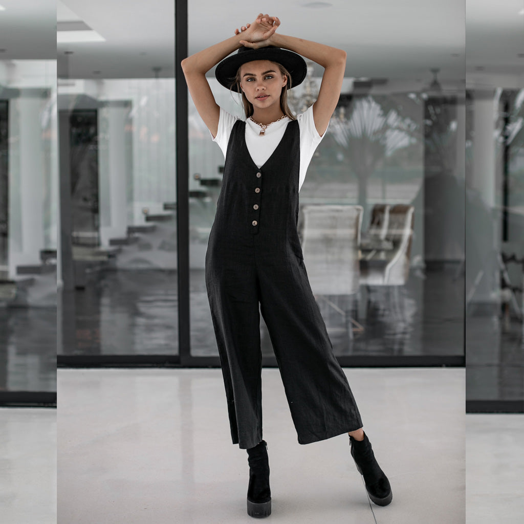 LONG JUMPSUIT | black