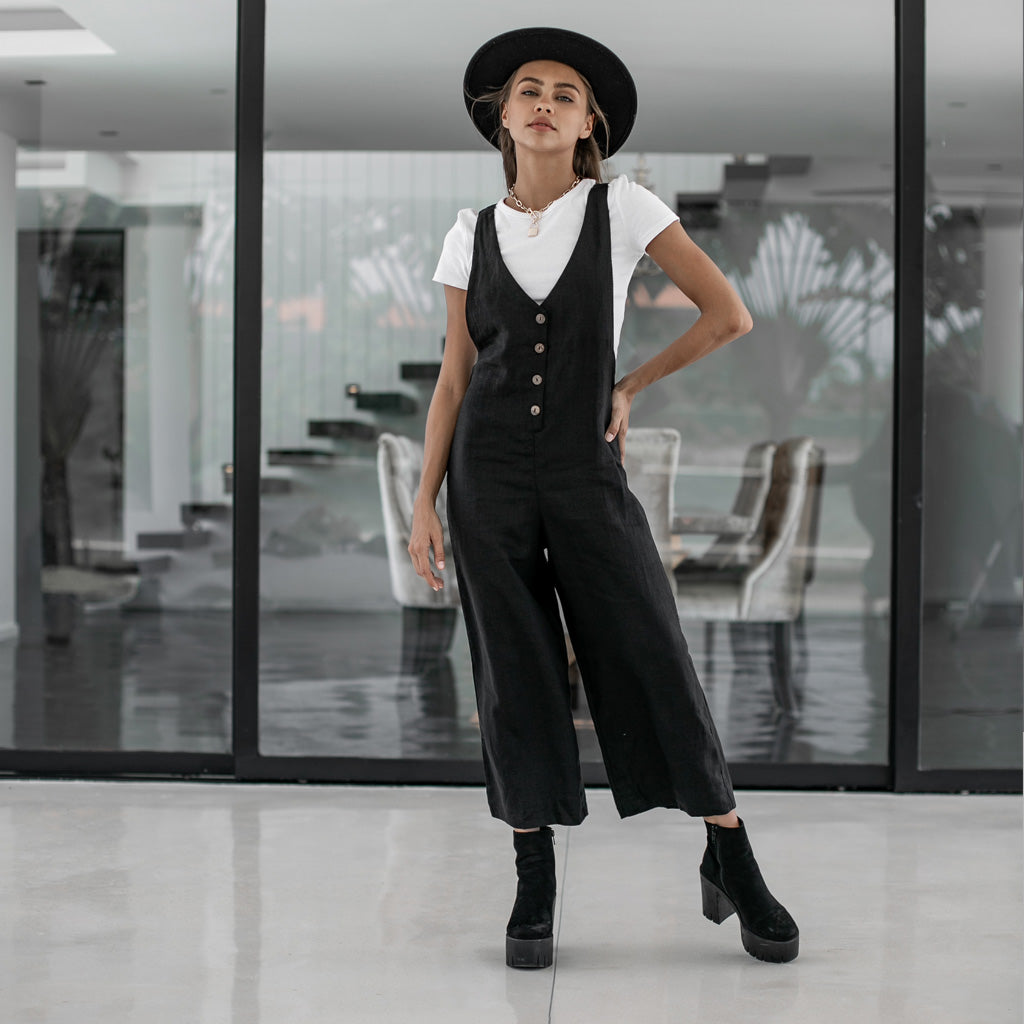 LONG JUMPSUIT | black