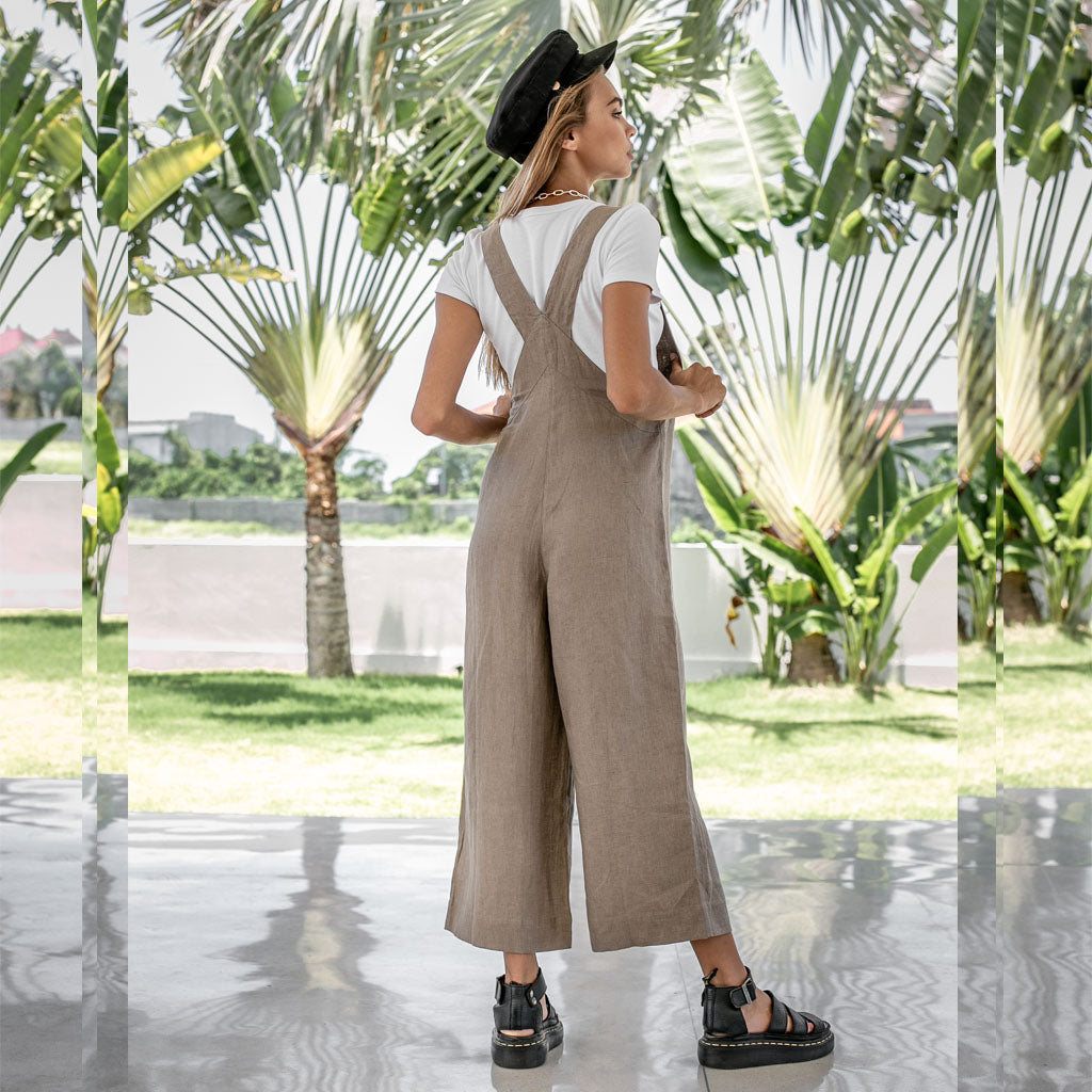 LONG JUMPSUIT | dark sand