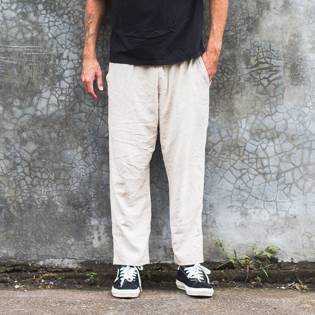 LINEN LONG PANTS | natural