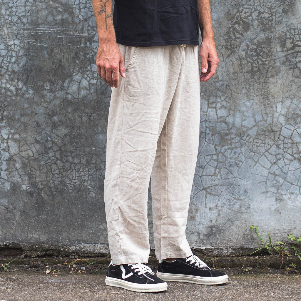 LINEN LONG PANTS | natural