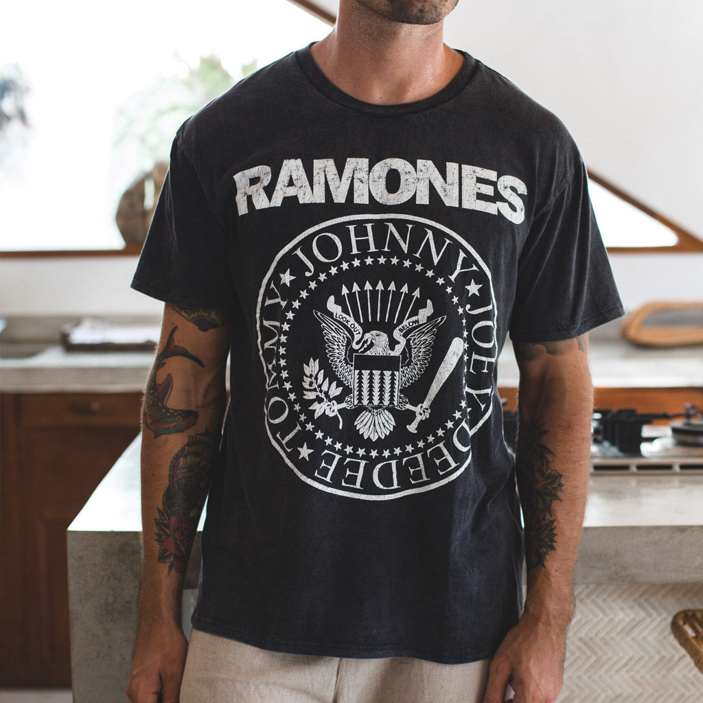 RAMONES TEE | black wash