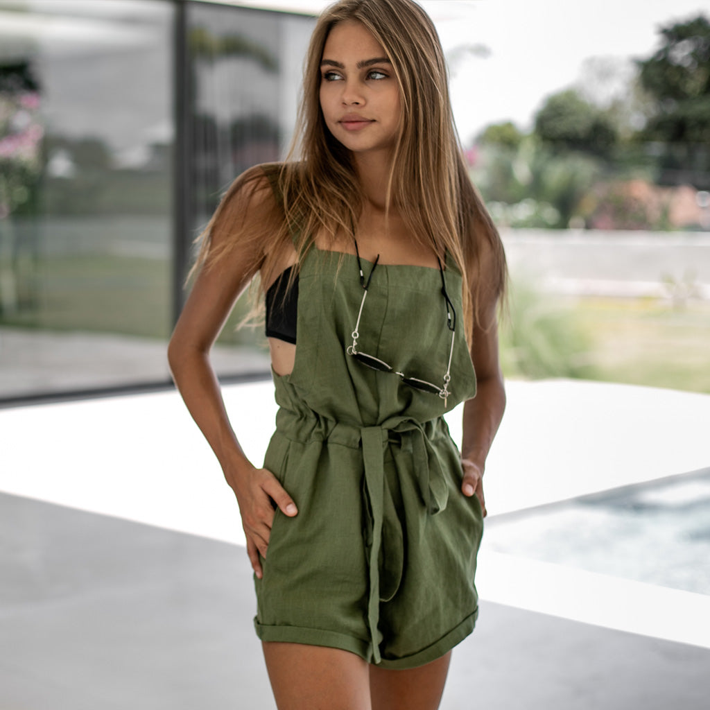 SHORT JUMPSUIT | Khaki