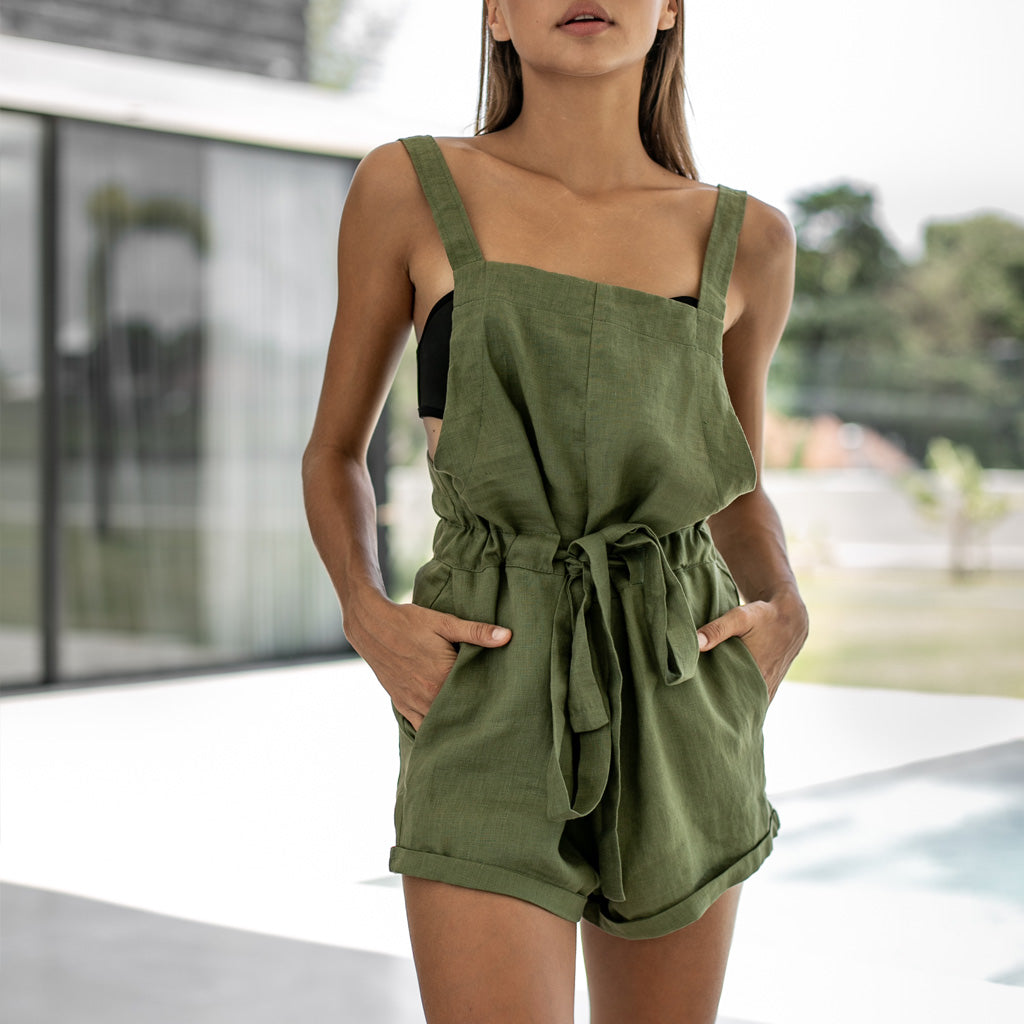 SHORT JUMPSUIT | Khaki